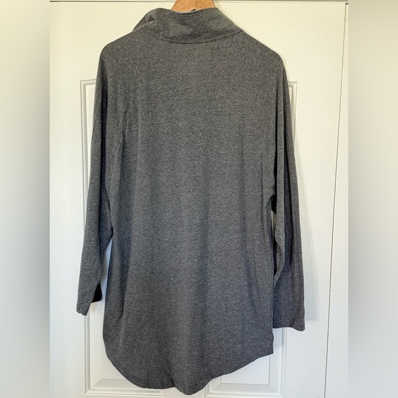 Jason Wu for EVA Air Gray Quarter Snap Pullover Shirt XL Long Sleeve Travel - Picture 2 of 10